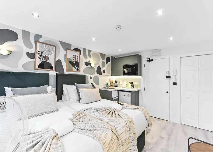 Chic & Trendy Designer Studio With Full Kitchen